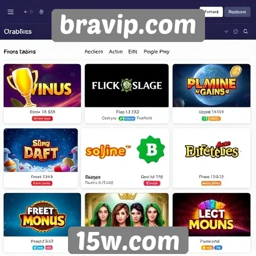 Comparação de jogos disponíveis no bravip.com